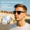 VITXZE NVAZ Smart Glasses for Women & Men, Sunglasses with Bluetooth Speaker, UV400 Protection, Wireless Music & Calls, Lightweight Frame, Touch Control Compatible with iOS/Android (MH007-A) view 3