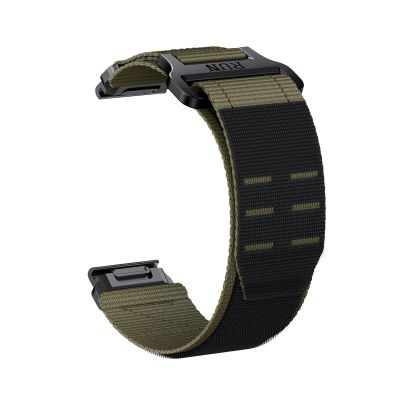 22/26mm Nylon QuickFi Band For Garmin Fenix 8 7 7X 6 6X Pro 5 5X Plus MARQ Series/Tavtix 7pro Replace Bracelet Correa(Army Green,22mm(MARQ series))