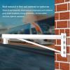 BAIFUPIANZHEN Security Camera Pole Mount Bracket, Steel Vertical Pole Mount Adapter Brackets with LoopsLong Arm Support Monitoring Pole Hoop Bracket IP Camera Bracket, for CCTV IP WiFi Camera view 2