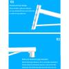 BAIFUPIANZHEN Security Camera Pole Mount Bracket, Steel Vertical Pole Mount Adapter Brackets with LoopsLong Arm Support Monitoring Pole Hoop Bracket IP Camera Bracket, for CCTV IP WiFi Camera view 4