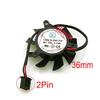 124010-SM1 EP DC12V 0.10A 2Pin 36mm 26x26x26mm for Graphics/Video Card Cooling Fan view 2