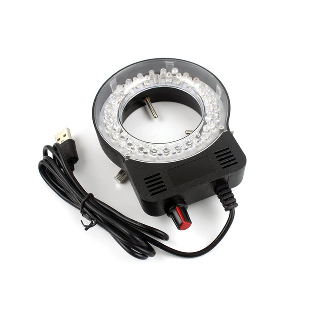 Lab Microscope Slides 1080P IMX307 Industry Video Microscope Camera Microscope Parts(USB LED Ring Light)
