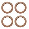 4 PCS 6.5 Inch Wooden Speaker Spacer Ring, Universal MDF Car Speaker Spacer for Cars, Boats, Trucks, and RV, Brown view 1