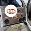 4 PCS 6.5 Inch Wooden Speaker Spacer Ring, Universal MDF Car Speaker Spacer for Cars, Boats, Trucks, and RV, Brown view 2