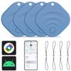 Reyke 2025 Upgraded Android Air Tracker 4 Pack, Bluetooth Tracker for Android Phones, Compatible with Google Find Hub Device, Item Locator for Keys, Luggage, Backpack, Travel, Blue view 1