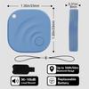 Reyke 2025 Upgraded Android Air Tracker 4 Pack, Bluetooth Tracker for Android Phones, Compatible with Google Find Hub Device, Item Locator for Keys, Luggage, Backpack, Travel, Blue view 4