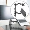 KEIYANA Laptop Desktop Double Arm Computer Monitors Bracket Computer Mount Stand for Office Game Ergonomic Monitors Holder Space Saving Monitors Stand view 2