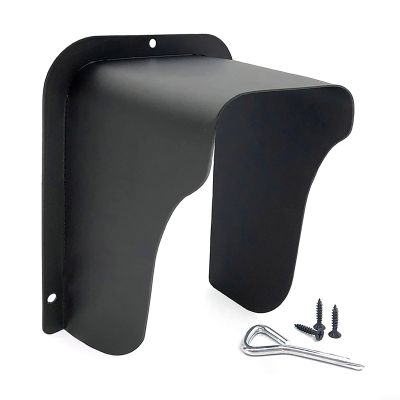 Doorbell Rain Guard Doorbell Rain Cover Waterproof ABS Cold Rolled Sheet Rain Shield for Access Control System Keypad Camera Intercom Monitor Fingerprint Device with Mounting Screws Black