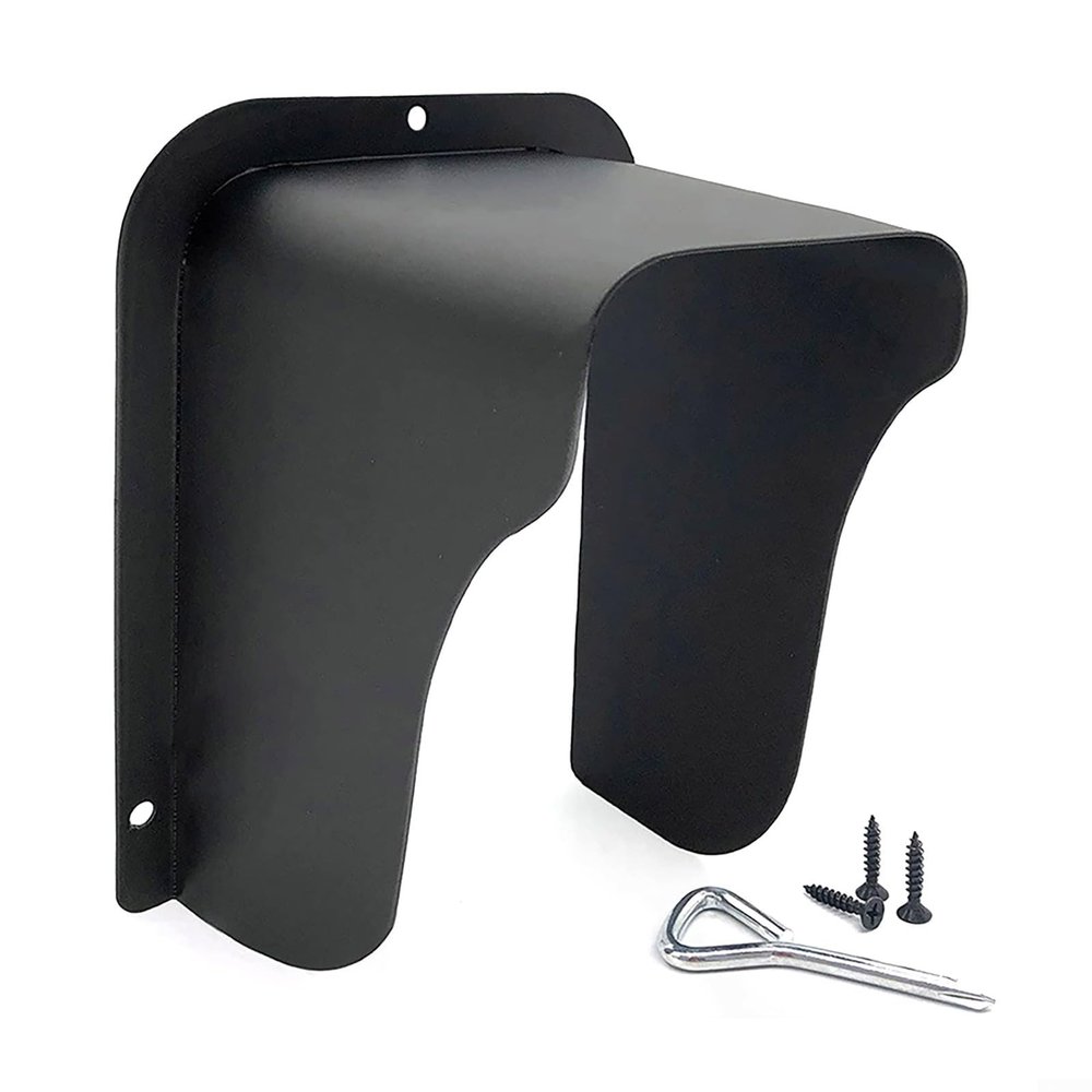 Doorbell Rain Guard Doorbell Rain Cover Waterproof ABS Cold Rolled Sheet Rain Shield for Access Control System Keypad Camera Intercom Monitor Fingerprint Device with Mounting Screws Black