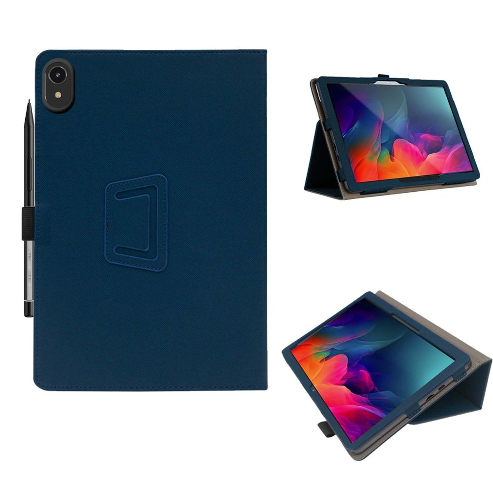 Tablet Case Cover for ApoloMedia EP1095T/ApoloSign EP1095T,Multi-Viewing Angles,Slim Light Shell Stand Cover for ApoloMedia EP1095T/ApoloSign EP1095T Tablet with Hand Strap& Pencil Holder,Navy Blue