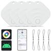 2025 Upgraded Android Air Tracker 4 Pack, Bluetooth Tracker for Android Phones, Compatible with Google Find Hub Device, Item Locator for Keys, Luggage, Backpack, Travel, White view 1