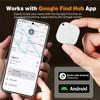 2025 Upgraded Android Air Tracker 4 Pack, Bluetooth Tracker for Android Phones, Compatible with Google Find Hub Device, Item Locator for Keys, Luggage, Backpack, Travel, White view 2