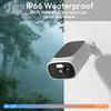 2pcs 2.4G/5G WiFi Cameras for Home Security with Embedded Solar Panel,2.5K Solar Security Cameras Wireless Outdoor with Color Night Vision,2-Way Talk,Siren,IP66, Cloud/SD, AI Detection,W/Alexa view 3