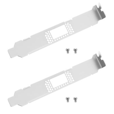 ECSiNG 2pcs Full Bracket 120.5x18 mm NIC Bracket Compatible with Mellanox CX455A MCX455A