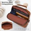 11 Inch Tablet Sleeve Case, Leather iPad Bag for 2026 iPad Air 11 M4 M3 & Pro 11 M4 M5 with Magic Keyboard, Fire HD 10/Max 11, Galaxy Tab A9+ Plus, Brown view 4