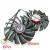 A Set PLD10010S12HH 95mm 12V 0.40A 6Pin VGA Fan Compatible for GTX980Ti GTX970 GTX980 Graphics Card Cooling Fan 6Wire 6Pin view 2