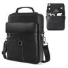 11 inch iPad Sleeve Carrying Leather Bag for 2025 iPad Pro 11 M5 M4 & iPad Air 11 M3 M2, iPad A16 with Magic Keyboard, Protective Padded Travel Shoulder Crossbody Case with Handle, Black view 1
