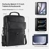 11 inch iPad Sleeve Carrying Leather Bag for 2025 iPad Pro 11 M5 M4 & iPad Air 11 M3 M2, iPad A16 with Magic Keyboard, Protective Padded Travel Shoulder Crossbody Case with Handle, Black view 2