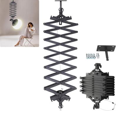 2M/78.7inch Drop Pantograph for Studio Ceiling Rail System Pantograph Studio Arm Wall Mounted Constant Force Hinged Telescopic Boom Studio Lighting Hanging Equipment