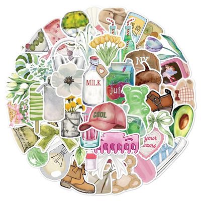 100 The Clean Girl Stickers ins Fenggao Beauty Creative Decorative Mobile Case Mobile Stickers