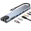 8-in-1 USB C Docking Station with 4K HDMI, USB 3.0/2.0, RJ45 Ethernet, SD Card Reader, PD Fast Charging Compatible with MacBook, Windows Laptops, PC view 1