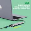 8-in-1 USB C Docking Station with 4K HDMI, USB 3.0/2.0, RJ45 Ethernet, SD Card Reader, PD Fast Charging Compatible with MacBook, Windows Laptops, PC view 3