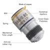 1pc Achromatic Objective Lens 4X 10X 20X 40X 60X 100X for Biological Microscope Bio-Microscope Conjugate Distance 185 Mm(40X) view 3
