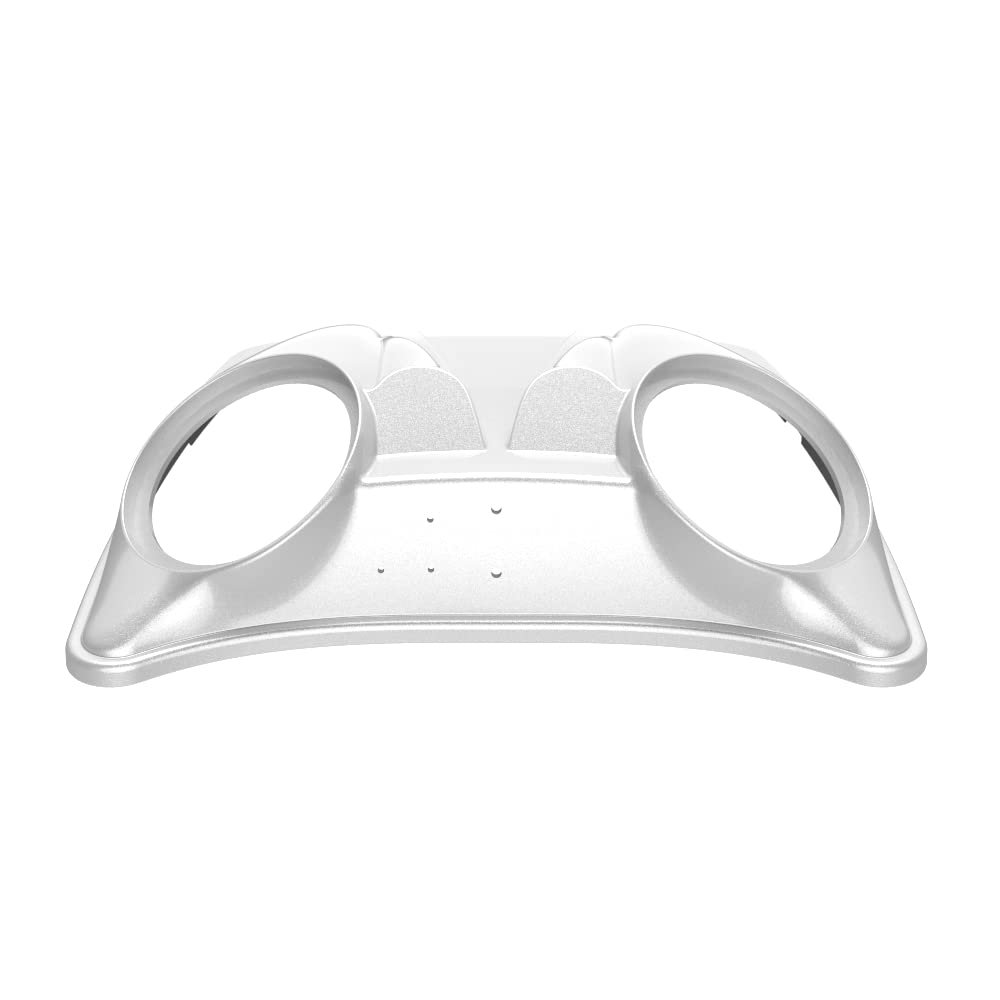 Advanblack Color-Matched Dual 8" Speaker Lids for Harley Rushmore Rear Tour Trunk Pack  Fits Razor, Chopped & King Rear Tour Trunk Pack  ABS Plastic with Backrest Pad (White Onyx Pearl)