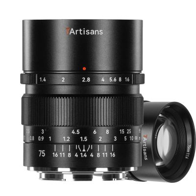 7artisans 75mm F1.4 Camera Lens Full Frame Large Aperture Lens,Soft Night Orbs,Refined Bokeh for Portrait Photography,Street,Humanistic etc (for Canon RF)