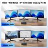 8K KVM Switch 3 Monitors 2 Computers 3 Port HDMI Dual PC Triple Monitor 2 PC 8K@60Hz/4K@120Hz 2 in 3 Out USB 3.0 KVM Switches, Wired Remote & USB 3.0 Cables & Power Cable Included view 4