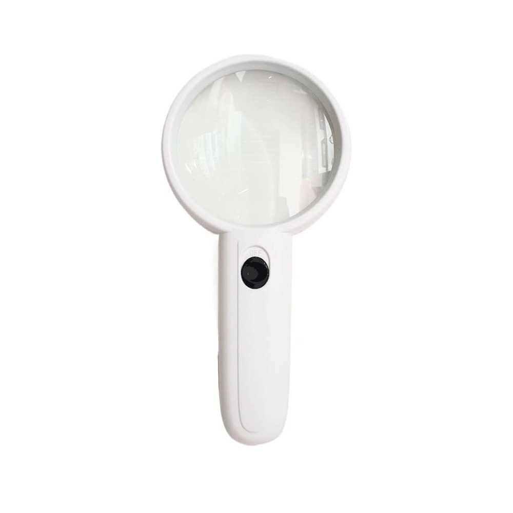 MVUYO Portable Handheld Illuminated Magnifier Magnifying Lens LED Light Aid for Seniors