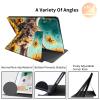 360Rotating Stand Case for 7" Kindle Paperwhite (12th Generation, 2024) & Kindle Colorsoft Signature Edition, Durable PU Leather Cover with Auto Wake/Sleep for Men, Women, Sunflower Cow view 2