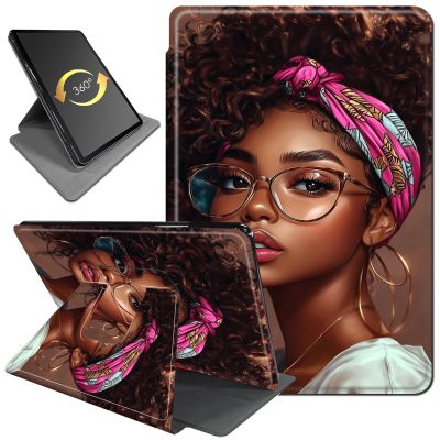 360Rotating Stand Case for 7" Kindle Paperwhite (12th Generation, 2024) & Kindle Colorsoft Signature Edition, Durable PU Leather Cover with Auto Wake/Sleep for Men, Women, Beautiful Girl