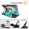360Rotating Stand Case for 7" Kindle Paperwhite (12th Generation, 2024) & Kindle Colorsoft Signature Edition, Durable PU Leather Cover with Auto Wake/Sleep for Men, Women, Colorful Owl view 2