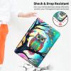 360Rotating Stand Case for 7" Kindle Paperwhite (12th Generation, 2024) & Kindle Colorsoft Signature Edition, Durable PU Leather Cover with Auto Wake/Sleep for Men, Women, Colorful Owl view 4