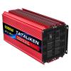 8000W Pure Sine Wave Power Inverters 12V/24V to AC 110V/220V 60HZ with 4 AC Outlets for Home RV Solar System Car(1000W,24V_220V 60HZ_USA) view 3