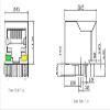 5PCS/Sets,Ethernet Gigabit Network Transformer, RJ45 Connector, for China, Trjg0926henl, LPJG0926HENL,1000 Base-T RJ45, RJ45 Ethernet (with PoE Function),RJ45 with Led Single Port RJ45 view 4