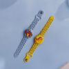 Compatible with Airtag Bracelet, Cute Cartoon Air Tag Watch Band Case, Waterproof Air Tag Holder Hidden Adjustable Wristband Soft Silicone Air Tagholder for Kids, 2 Pack (D) view 2