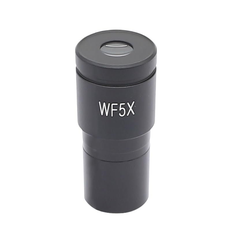 1 Or 2 Pieces Wide Field WF5X Eyepiece for Biological Microscope Mounting Diameter 23.2mm Field of View 20mm Optical Ocular Lens(1 Piece Eyepiece)
