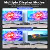 Dual Monitor HDMI DP KVM Switch, 2 Computers 4K60Hz Dual Monitor KVM Switches for Dual PC or Laptops,4 USB 3.0 Ports Support Extended/Copy Mode with DC 12V Adapter&Wired Controller view 4