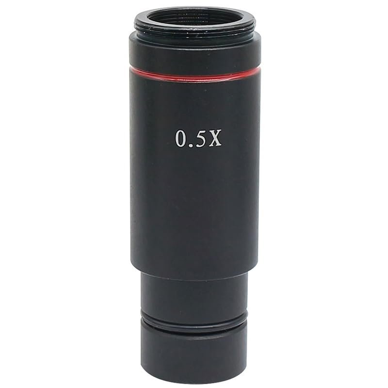 1pc 0.5X Reduction C-Mount Lens Adapter for CCD Cmos Camera Digital Eyepiece Connect with Stereo Microscope Optical Relay Lens(23.2mm)