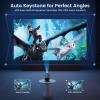 Mini Portable Projector with WiFi and Bluetooth,Support Movie Projector 1080P HD,Auto Keystone Correction,180 Rotatable,Compatible with TV Stick, HDMI, USB, Smartphone, Laptop (Grey) view 3
