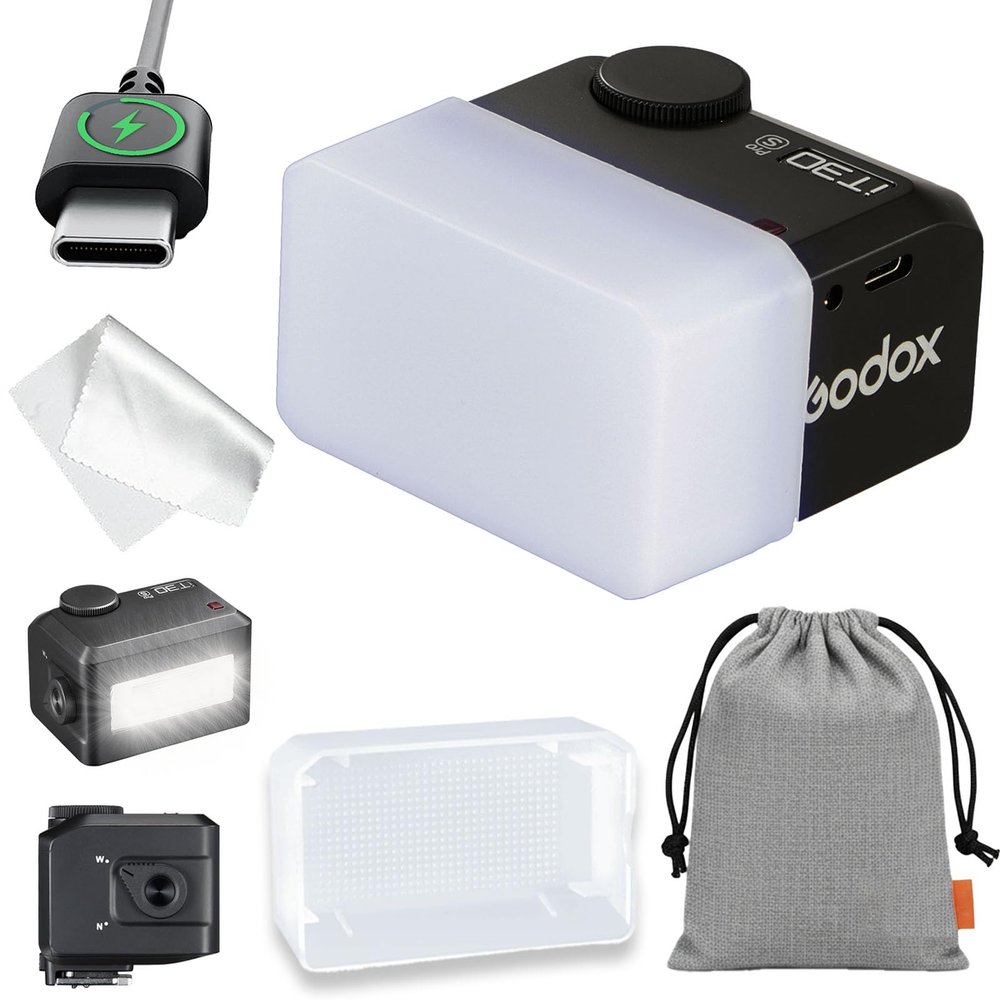 Godox iT30 pro s TTL Flash for Sony with White Diffuser - Wireless Master & Receiver, HSS 1/8000 Second, 2.4G Wireless, Touchscreen, Godox Flash