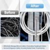 3 Inch Cable Distribution Ring: 30 Pcs Cable Management D Ring - Aluminum D Ring for Commercial Residential Use - Organize & Secures Electric Network Patch Cables Power Cords - Silver view 4