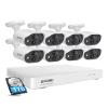 ZOSI 3K Lite Security Camera System with AI Human Vehicle Detection, 8Pcs 1920TVL 2MP Home CCTV Cameras Indoor Outdoor, Night Vision, One-Way Audio, H.265+ 8CH DVR with 1TB HDD for 24/7 Recording view 1