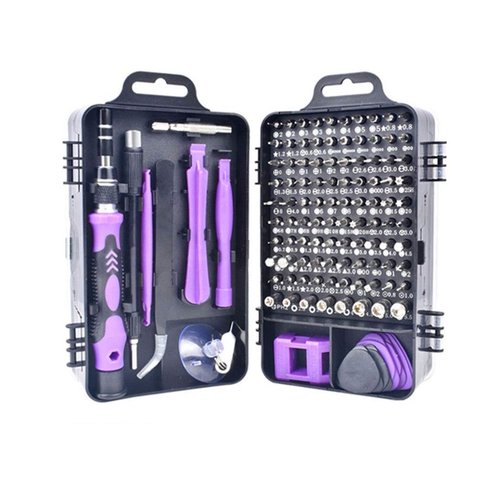 115 in 1 Screwdriver Set Multi-Function Manual Repair Tool Box Home Multi-use Repair Mobile Phone Computer Disassembly Tool Box (Color : D) (C)