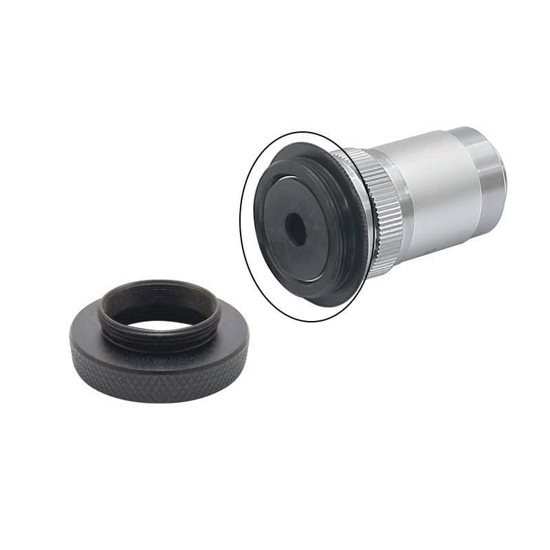 1 Piece CS C-RMS/RMS-C Adapter Ring C to RMS Mounting Thread Ring Adapter All Metal RMS to C-Mount for USB Camera Objective Lens(Outer C Inner RMS)