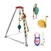 Heavy-Duty Confined Space Rescue Tripod Kit with 1800lbs Winch, Safety Belt & Anti-Dropping Device for Sewer, Manhole & Underground Pipe Rescues view 1