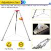 Aluminum Tripod Rescue Kit for Confined Spaces - Fall Protection System with 30m Rope for Emergency Firefighting & Lifting Operations - Durable & Lightweight view 4