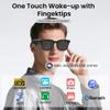 Yeabomy Al Smart Glasses,1080p HD Camera with Music & Call Features, Ai Bluetooth Glasses for Remote Video Recording, Voice Control,with 32GB Storage for Travel, Sports, Outdoor Use (Polarised Lens) view 2